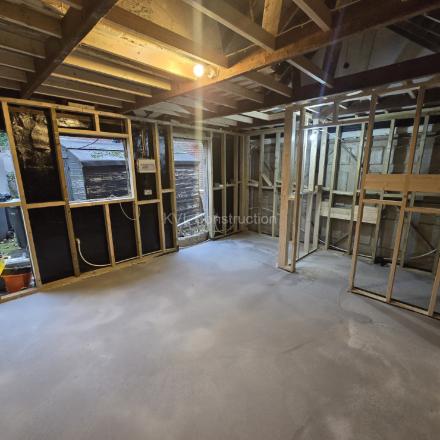 Garage conversion to AirBnb apartment, Wimborne Road BH9, Bournemouth