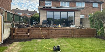 Building back extension on Hudson Close, Poole, BH12, Dorset