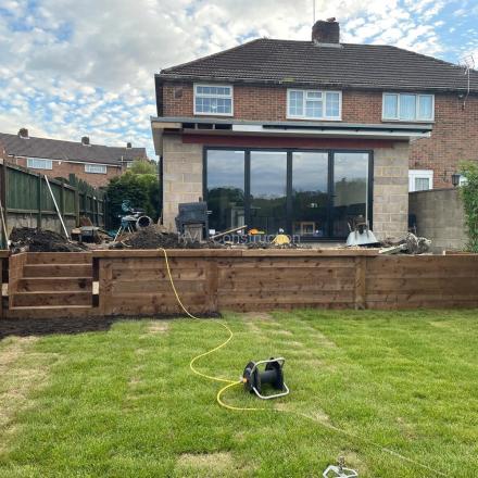 Building back extension on Hudson Close, Poole, BH12, Dorset