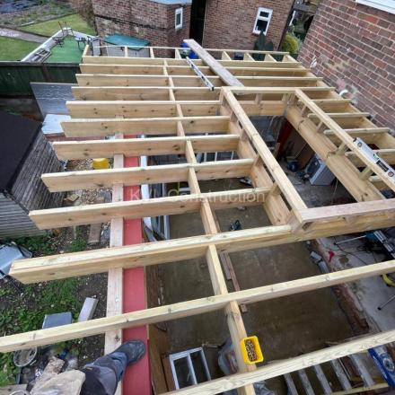 Building back extension on Hudson Close, Poole, BH12, Dorset
