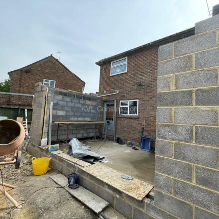 Building back extension on Hudson Close, Poole, BH12, Dorset