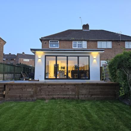 Building back extension on Hudson Close, Poole, BH12, Dorset