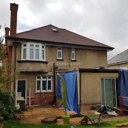 Renovation of back extension on Methuen Road, Charminster, Bournemouth, BH8