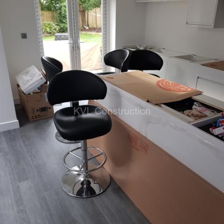 Conversion of the utility room to kitchen at Littledown Avenue, Bournemouth, BH7