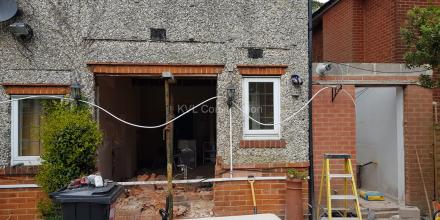 Conversion of the utility room to kitchen at Littledown Avenue, Bournemouth, BH7