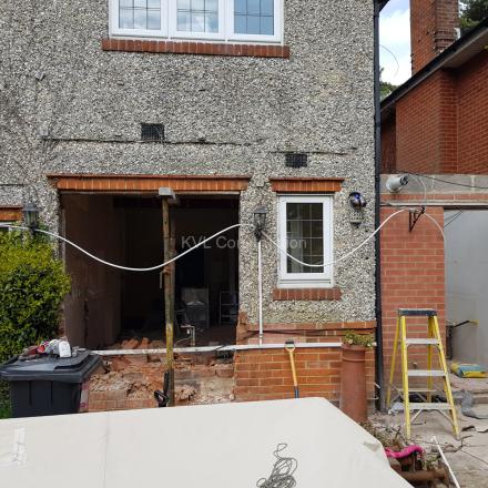 Conversion of the utility room to kitchen at Littledown Avenue, Bournemouth, BH7