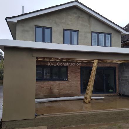 Summer house, back extension, side extension with a garage on Gainsborough Road, Bournemouth, BH7