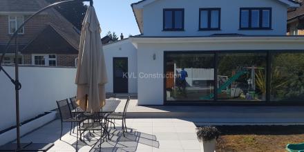 Summer house, back extension, side extension with a garage on Gainsborough Road, Bournemouth, BH7