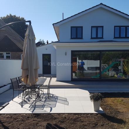 Summer house, back extension, side extension with a garage on Gainsborough Road, Bournemouth, BH7