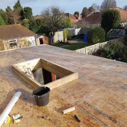 Summer house, back extension, side extension with a garage on Gainsborough Road, Bournemouth, BH7