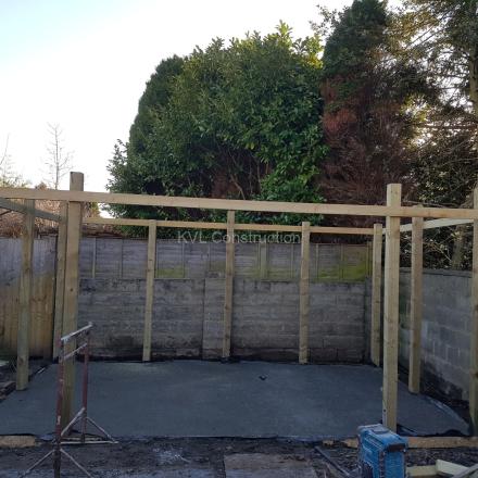 Summer house, back extension, side extension with a garage on Gainsborough Road, Bournemouth, BH7