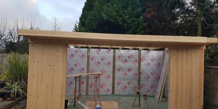 Summer house, back extension, side extension with a garage on Gainsborough Road, Bournemouth, BH7