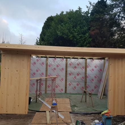 Summer house, back extension, side extension with a garage on Gainsborough Road, Bournemouth, BH7