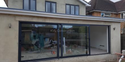 Summer house, back extension, side extension with a garage on Gainsborough Road, Bournemouth, BH7