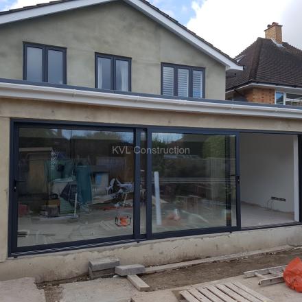 Summer house, back extension, side extension with a garage on Gainsborough Road, Bournemouth, BH7
