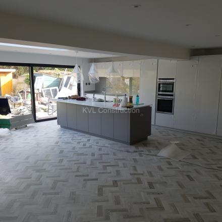 Summer house, back extension, side extension with a garage on Gainsborough Road, Bournemouth, BH7