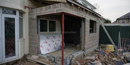 Back and side extension at Southwick Place, Bournemouth, BH6