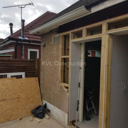 Extension and refurb of a bungalow on Huntvale Road, Bournemouth, BH9