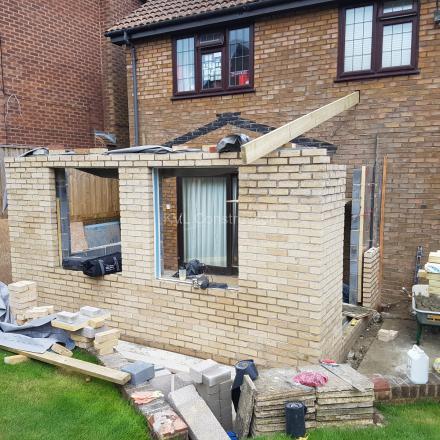 Conversion of conservatory to extension, Elmgate Drive, Bournemouth, BH7