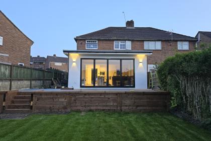 Building back extension on Hudson Close, Poole, BH12, Dorset