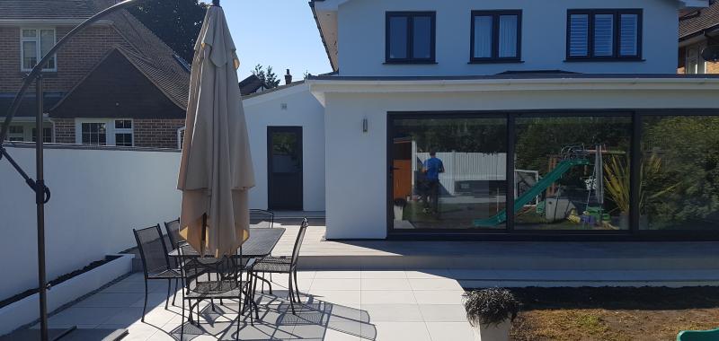 Summer house, back extension, side extension with a garage on Gainsborough Road, Bournemouth, BH7