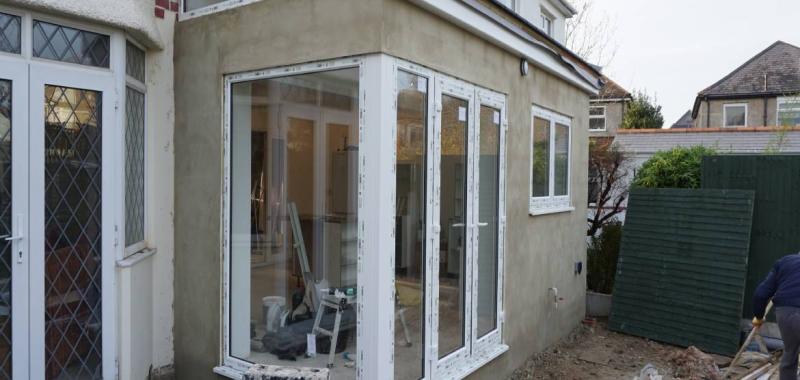 Back and side extension at Southwick Place, Bournemouth, BH6