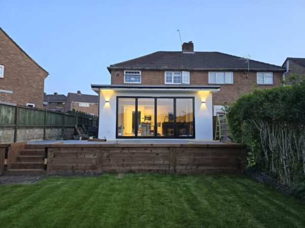 Building back extension on Hudson Close, Poole, BH12, Dorset